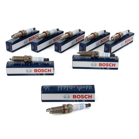 8x BOSCH Z&uuml;ndkerze ZR6SII3320 DOPPEL IRIDIUM MERCEDES W204 W211 W212 W166 uvm.