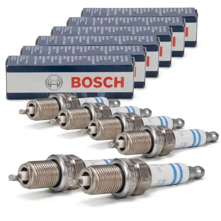 6x BOSCH 0242235776 FR7KPP332 Z&uuml;ndkerze AUDI A6 C6 BMW E81-88 E46 E90-93 E60 E61