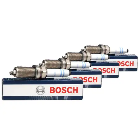 4x BOSCH Z&uuml;ndkerze DOPPELPLATIN 0241245673 f&uuml;r AUDI SEAT SKODA VW 1.8/2.0TFSI