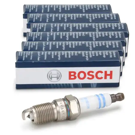 6x BOSCH 0242229652 Z&uuml;ndkerze Platinum FORD Fiesta 5 6 Focus 2 Mondeo 2 3 TRANSIT 1315691