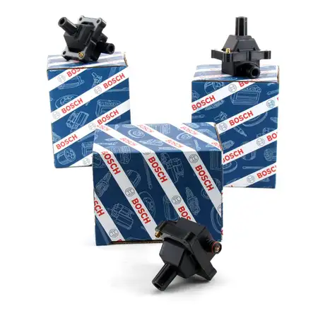 3x BOSCH Z&uuml;ndspule 0221506002 Mercedes W202 W124 W210 W463 W163 W140 R129 R170