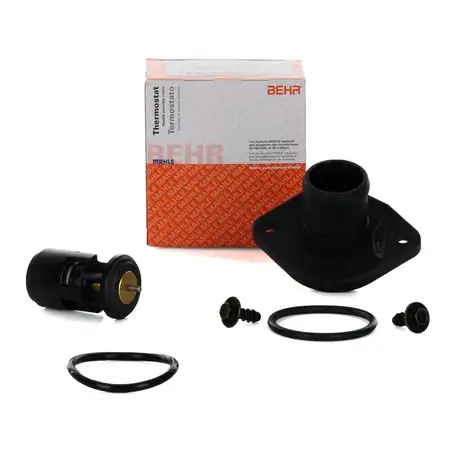 BEHR MAHLE THERMOSTAT + FLANSCH + DICHTUNG = REPARATURSATZ K&Uuml;HLKREISLAUF SEAT VW