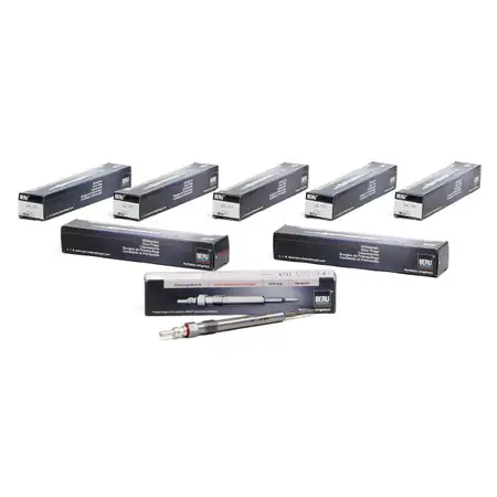 8x BERU Gl&uuml;hkerze Set GE133 0100266040 Audi Seat Skoda VW TDI-Motoren ab 2004