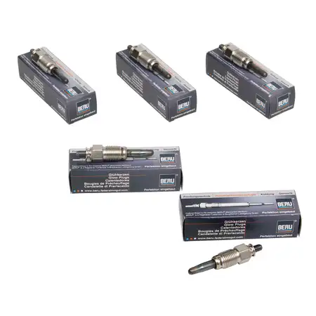 5x BERU Gl&uuml;hkerze Set GN857 0100226173 f&uuml;r Audi Seat Skoda VW N10213001