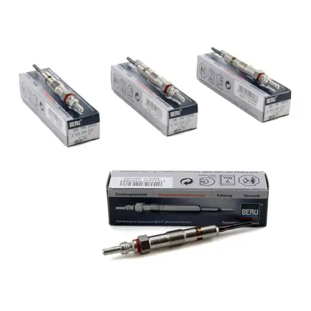 4x BERU GE110 Gl&uuml;hkerze f&uuml;r DACIA INFINITI MERCEDES NISSAN RENAULT 1.5 DIESEL