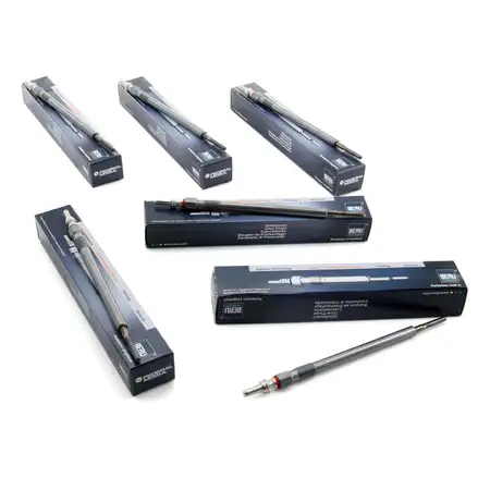 6x BERU Gl&uuml;hkerze Set GE105 0100266011 Mercedes W169 W245 W203 W204 C209