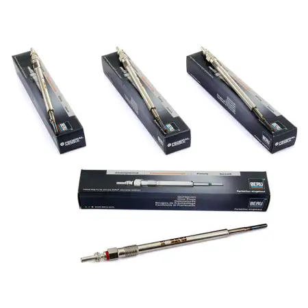 4x BERU Gl&uuml;hkerze Alfa Romeo f&uuml;r Chrysler Fiat Jeep Lancia Opel Saab Suzuki