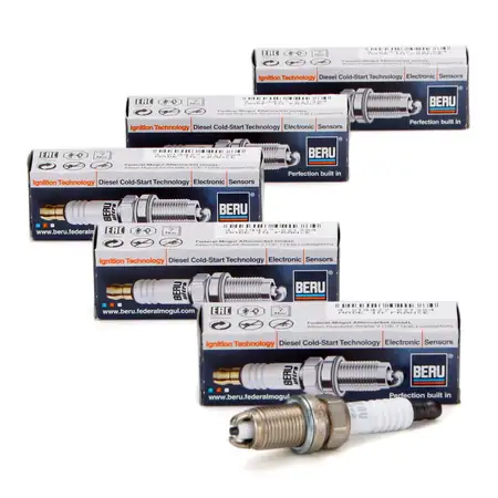 5x BERU Z14 0001335732 Z&uuml;ndkerze OPEL OMEGA A 3.0 24V PORSCHE BOXSTER (986) 2.5