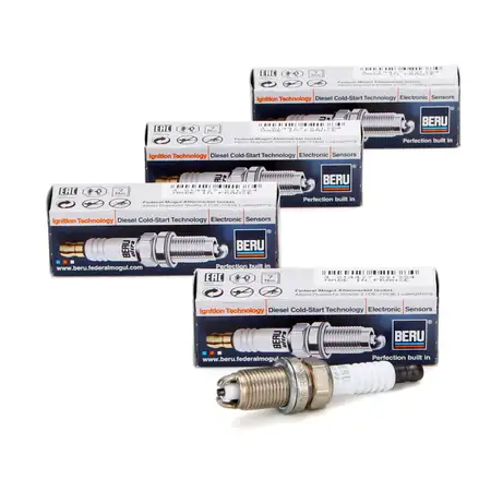 4x BERU Z14 0001335732 Z&uuml;ndkerze OPEL OMEGA A 3.0 24V PORSCHE BOXSTER (986) 2.5