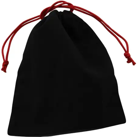 Radschraubenbeute Schraubensack aus Baumwolle mit Kordelzug 20x15cm SCHWARZ