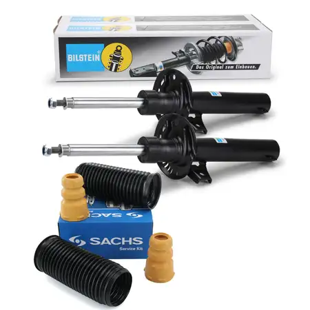 2x BILSTEIN B4 Sto&szlig;d&auml;mpfer + SACHS Dreckschutz Satz f&uuml;r VW TIGUAN (5N_) vorne