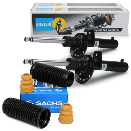 2x BILSTEIN B4 Sto&szlig;d&auml;mpfer + SACHS Dreckschutz f&uuml;r VW GOLF PLUS (5M1, 521) vorne