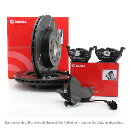 Brembo MAX LINE Bremsscheiben Bel&auml;ge Wako AUDI A3 8L SEAT SKODA VW GOLF 4 vorne