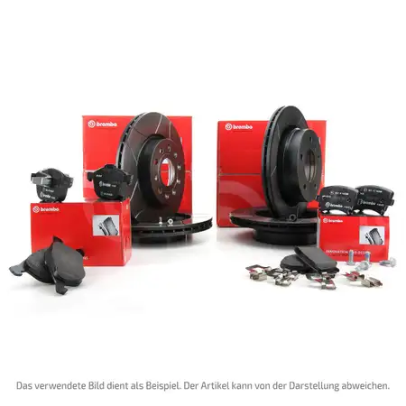 Brembo MAX LINE Bremsscheiben + Bel&auml;ge BMW 3er E46 316-323i 318/320d vorne hinten