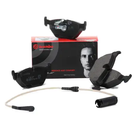 BREMBO Bremsbel&auml;ge + Warnkontakt BMW 5er E39 LIMOUSINE 520-540i 520-530d hinten