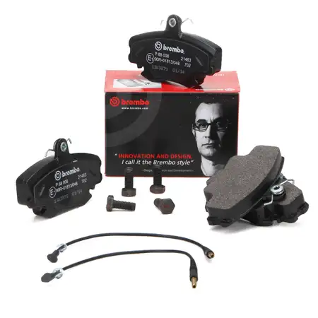 BREMBO P68008 Bremsbel&auml;ge + Warnkontaktkabel DACIA LADA PEUGEOT RENAULT vorne