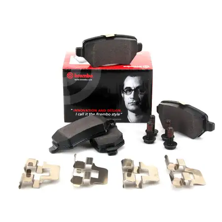 BREMBO Bremsbel&auml;ge Bremskl&ouml;tze hinten P10013 f&uuml;r OPEL ASTRA H / ZAFIRA B 23417