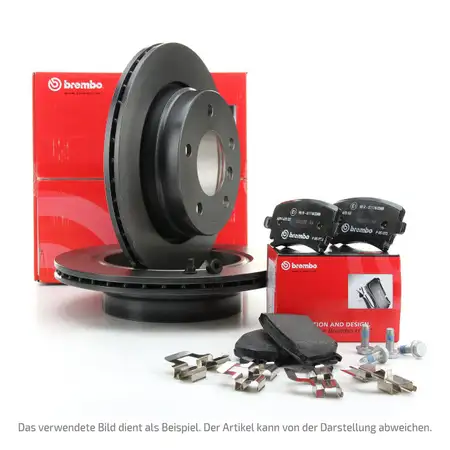 BREMBO Bremsen Bremsscheiben + Bel&auml;ge f&uuml;r BMW 3er E46 316-323i 318d 320d hinten