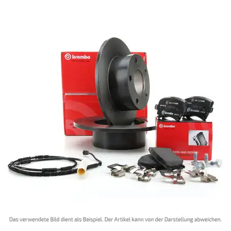 BREMBO Bremsscheiben + Bel&auml;ge + Wako FIAT 500 312 PUNTO FORD KA (RU8) 1.2 vorne