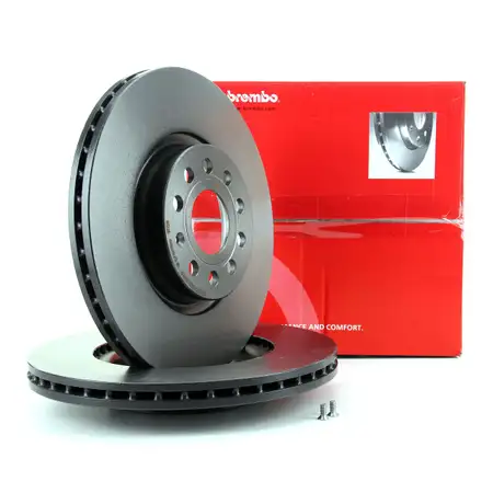 BREMBO Bremsscheiben A1 A3 Q3 TT f&uuml;r Seat Skoda Eos Golf 5 6 7 vorne 09.9772.11