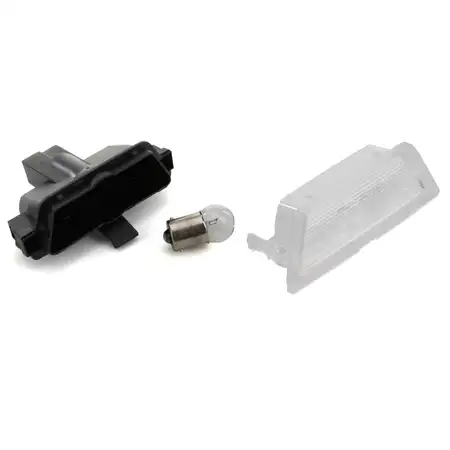 Kennzeichenleuchte GEH&Auml;USE + BLENDE + GL&Uuml;HBIRNE f&uuml;r OPEL ASTRA G 1224052+1224053