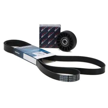 CONTI 6PK2100 Keilrippenriemen + Rolle MERCEDES W201 W210 W463 W124 OM601-603