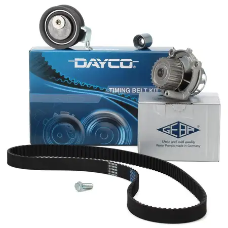 Zahnriemensatz 06A198119A + GEBA Wasserpumpe 06B121011QX AUDI A6 4B C5 1.8 125PS
