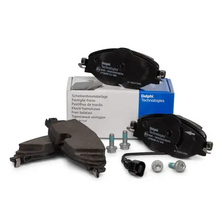 DELPHI Bremsbel&auml;ge + Wako AUDI A3 8V Q2 SEAT LEON SKODA VW GOLF 7 PASSAT vorne