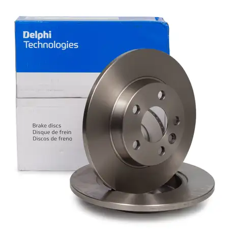 DELPHI Bremsscheiben Satz f&uuml;r VW TRANSPORTER T4 ab 05.1996 hinten