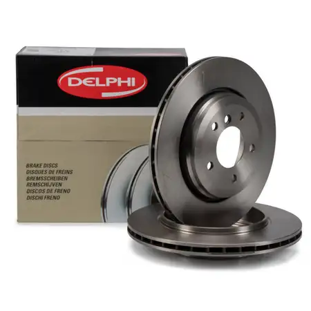 DELPHI Bremsscheiben Satz f&uuml;r BMW 3er E46 330i 330xi 330d 330xd hinten