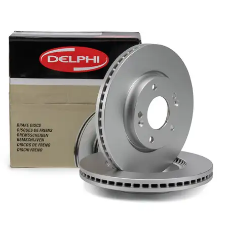 DELPHI Bremsscheiben Satz f&uuml;r HYUNDAI SONATA i30 KIA CARENS CEE'D SPORTAGE vorne