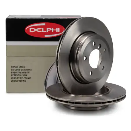 DELPHI Bremsscheiben Satz f&uuml;r BMW E60 E61 520-530i 520-530d E63 E64 630i hinten