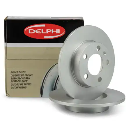 DELPHI Bremsscheiben Satz f&uuml;r AUDI A1 A2 A3 TT SEAT SKODA VW GOLF 4 POLO hinten