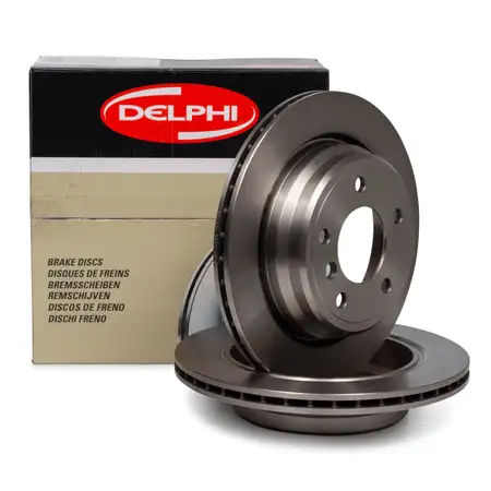 DELPHI Bremsscheiben f&uuml;r BMW 5er E39 + TOURING 520-540i 525d/tds 530d hinten