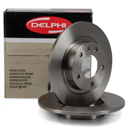 DELPHI Bremsscheiben Satz f&uuml;r OPEL ADAM + CORSA D + CORSA E POC J79 hinten