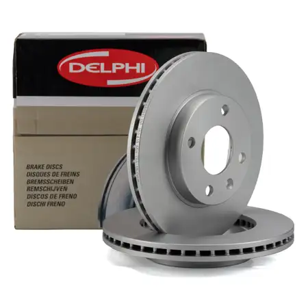 DELPHI Bremsscheiben Satz OPEL Karl C16 1.0 / LPG vorne 569130 / 13584676