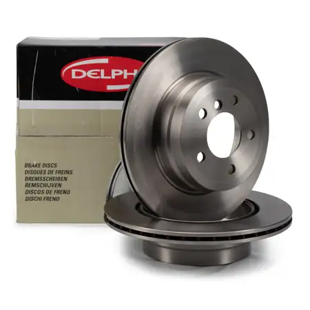 DELPHI Bremsscheiben Satz f&uuml;r BMW X5 E70 X5 F15 F85 X6 E71 E72 X6 F16 F86 hinten