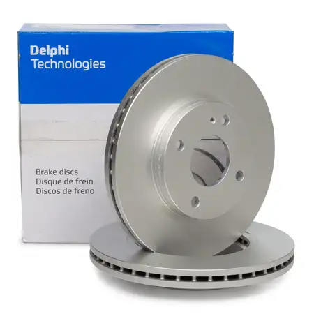 DELPHI Bremsscheiben f&uuml;r FORD FIESTA VI MK6 1.0-1.6 Ti 1.4/1.5/1.6 TDCi hinten