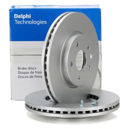 DELPHI Bremsscheiben Satz f&uuml;r CHEVROLET CRUZE OPEL ASTRA J 15 Zoll POC J67 vorne