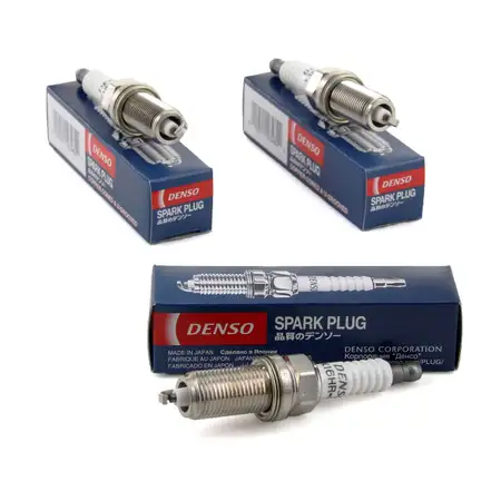 3x DENSO Z&uuml;ndkerze Set K16HR-U11 f&uuml;r CITROEN C1 PEUGEOT 107 TOYOTA AYGO YARIS