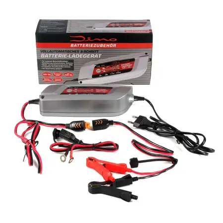 Dino KRAFTPAKET 136300 12V 5A Batterieladeger&auml;t Ladeger&auml;t 120Ah Autobatterie