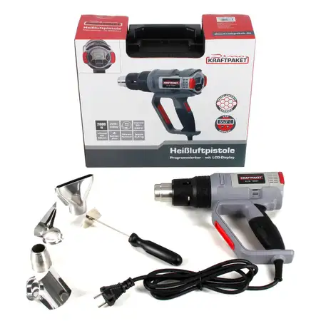Dino KRAFTPAKET 130221 Heissluftf&ouml;hn Heissluftpistole 2000W 50-650&deg;C