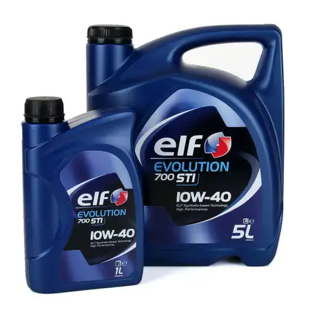 elf Evolution 700 STI 10W-40 Motor&ouml;l f&uuml;r VW 501.01/505.00 MB 229.1 - 6L 6 Liter