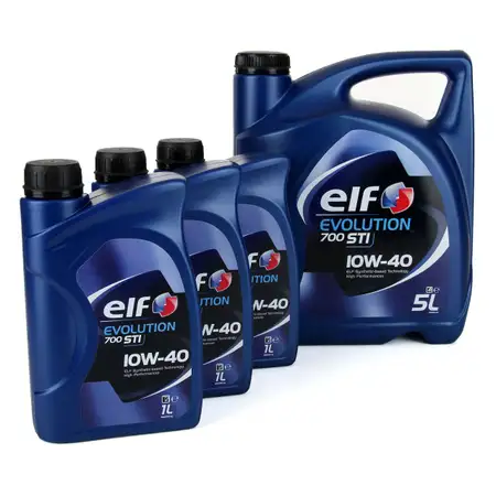 elf Evolution 700 STI 10W-40 Motor&ouml;l f&uuml;r VW 501.01/505.00 MB 229.1 - 8L 8 Liter