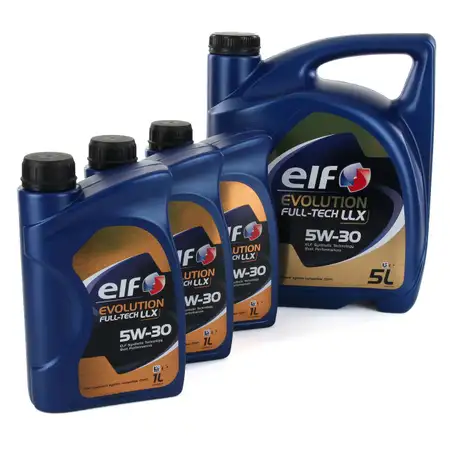 8L 8 Liter elf Evolution Full-Tech LLX 5W-30 Motor&ouml;l 504.00/507.00 MB 229.51