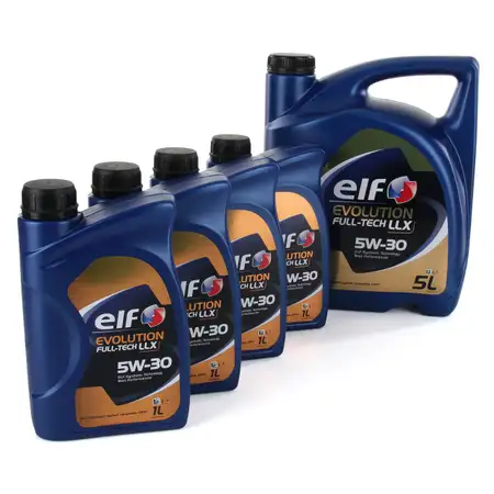 9L 9 Liter elf Evolution Full-Tech LLX 5W-30 Motor&ouml;l 504.00/507.00 MB 229.51