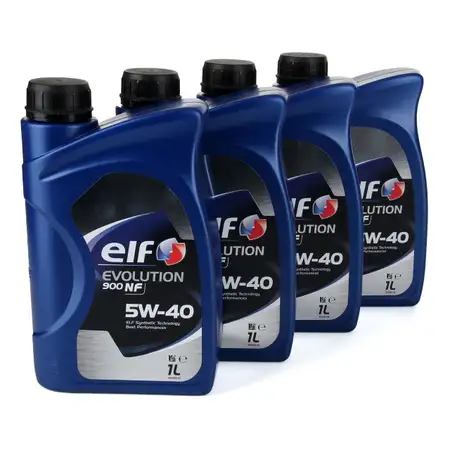 elf Evolution 900 NF 5W-40 Motor&ouml;l VW 502.00/505.00 MERCEDES 229.3 - 4L 4 Liter