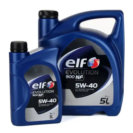 elf Evolution 900 NF 5W-40 Motor&ouml;l VW 502.00/505.00 MERCEDES 229.3 - 6L 6 Liter