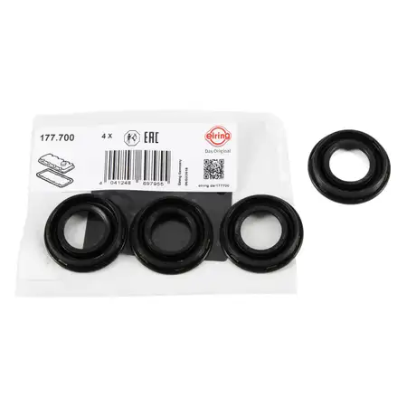 4x ELRING 177.700 Dichtung Einspritzd&uuml;sen CITROEN FORD PEUGEOT 2.2/2.4 DIESEL