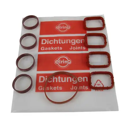 ELRING Dichtungssatz Ansaugkr&uuml;mmer Kr&uuml;mmerdichtungen Geh&auml;use 4 Zylinder Modelle
